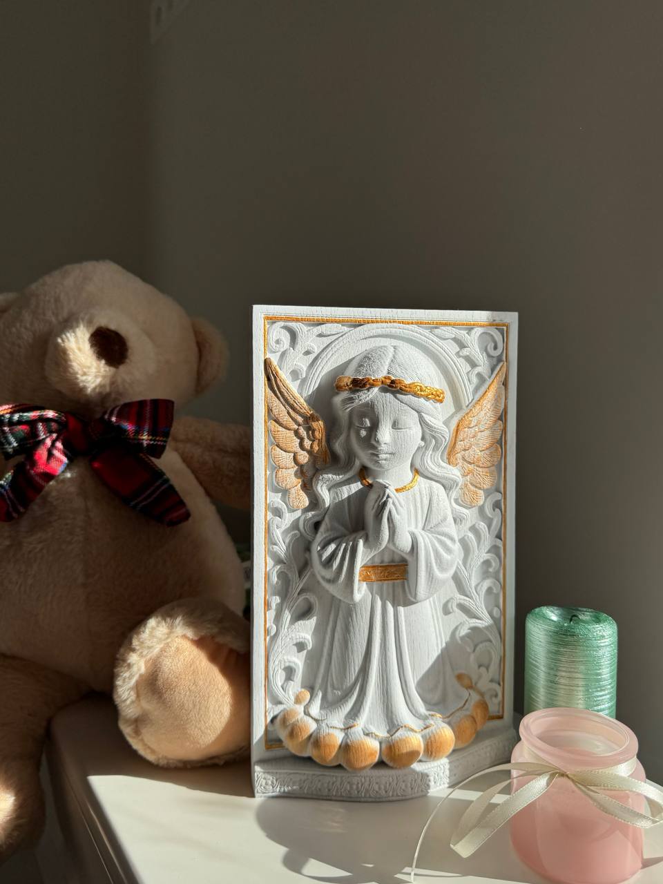 Angel Wooden Carving - Kozak Work Shop