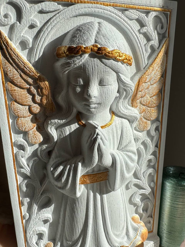 Angel Wooden Carving - Kozak Work Shop