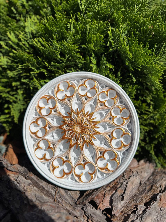 Floral Wood Carving Wall Art - Kozak Work Shop
