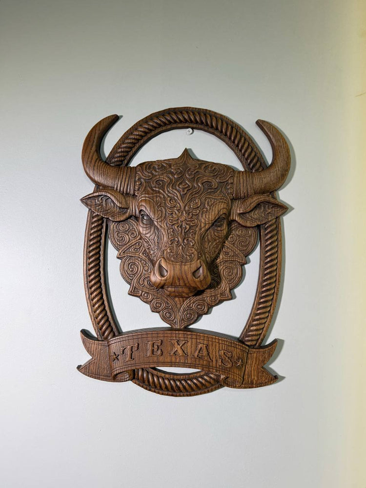 Texas Bull  Wall Art - Kozak Work Shop