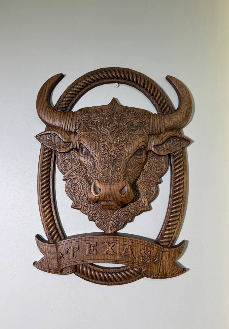 Texas Bull  Wall Art - Kozak Work Shop
