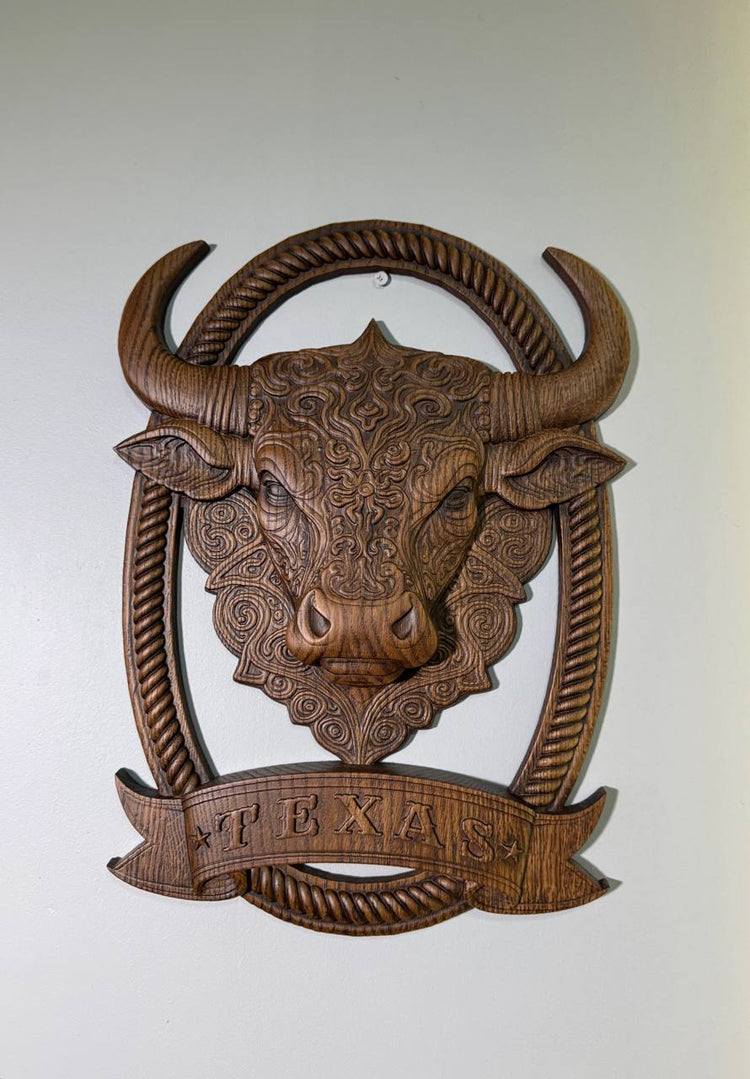 Texas Bull  Wall Art - Kozak Work Shop