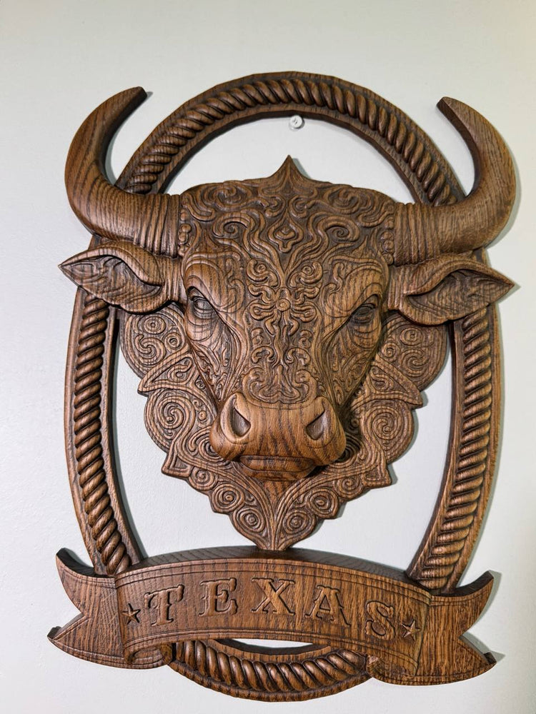 Texas Bull  Wall Art - Kozak Work Shop