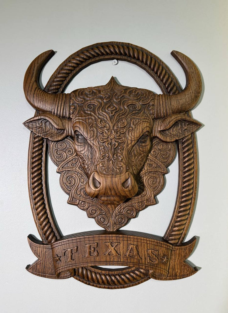 Texas Bull  Wall Art - Kozak Work Shop