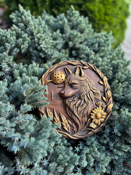 Wolf head handmade gift - Kozak Work Shop