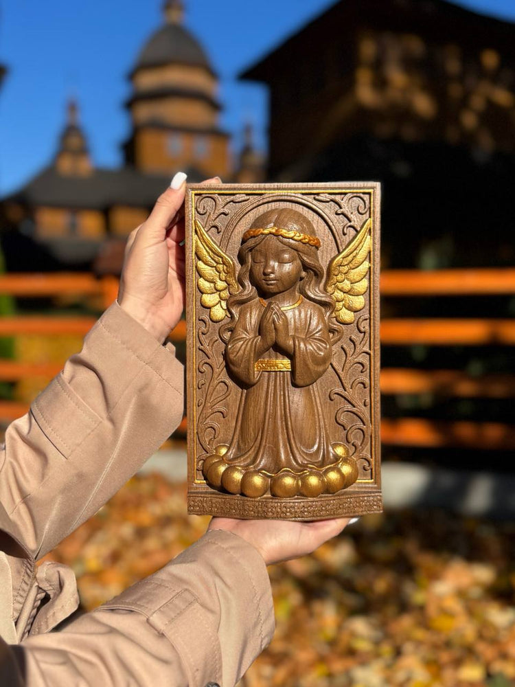 Angel Wooden Carving - Kozak Work Shop
