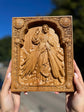 Divine Mercy Icon on Solid Oak
