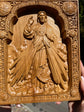 Divine Mercy Icon on Solid Oak
