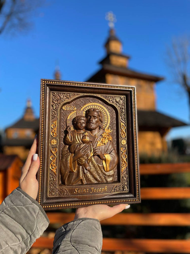 Saint Joseph with Baby Jesus - Kozak Work Shop