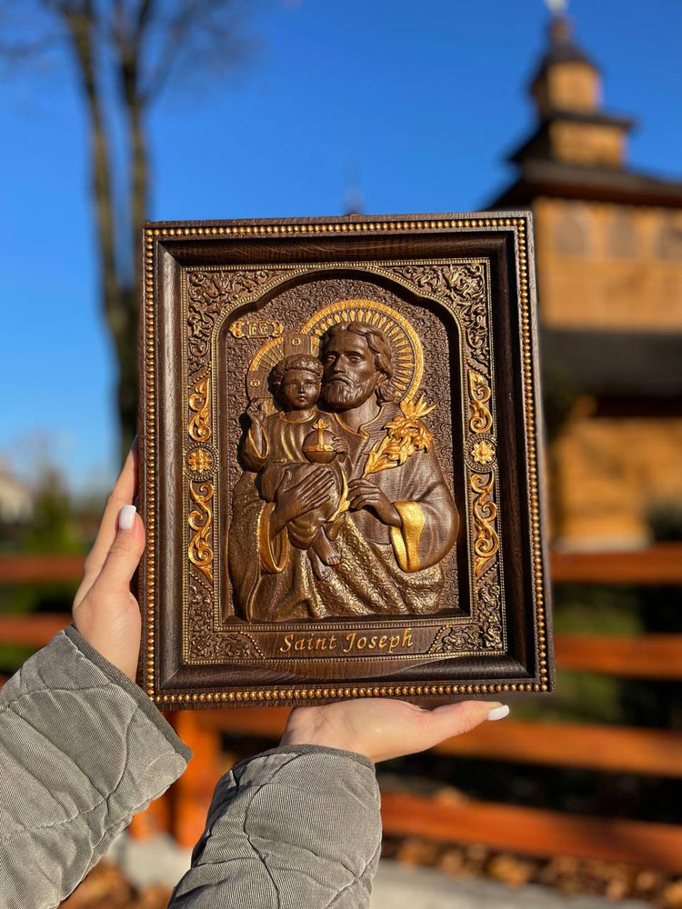 Saint Joseph with Baby Jesus - Kozak Work Shop
