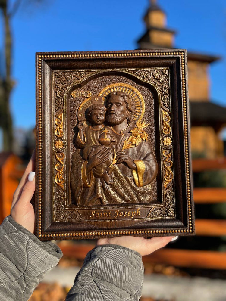 Saint Joseph with Baby Jesus - Kozak Work Shop