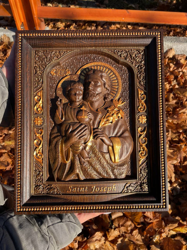 Saint Joseph with Baby Jesus - Kozak Work Shop