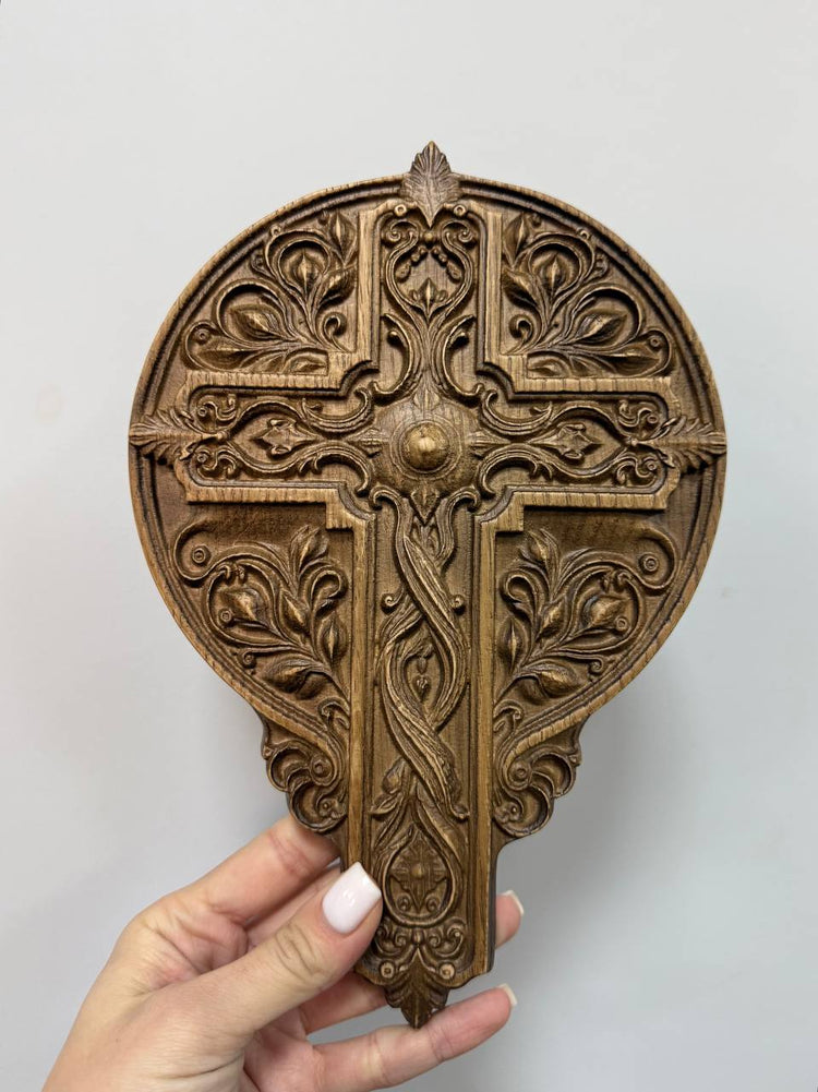 Hand-Carved Tree of Life Cross - Kozak Work Shop