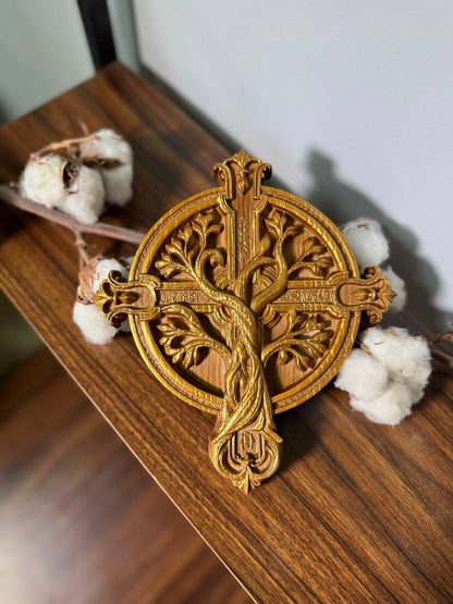 Handmade Tree of Life Cross - Kozak Work Shop