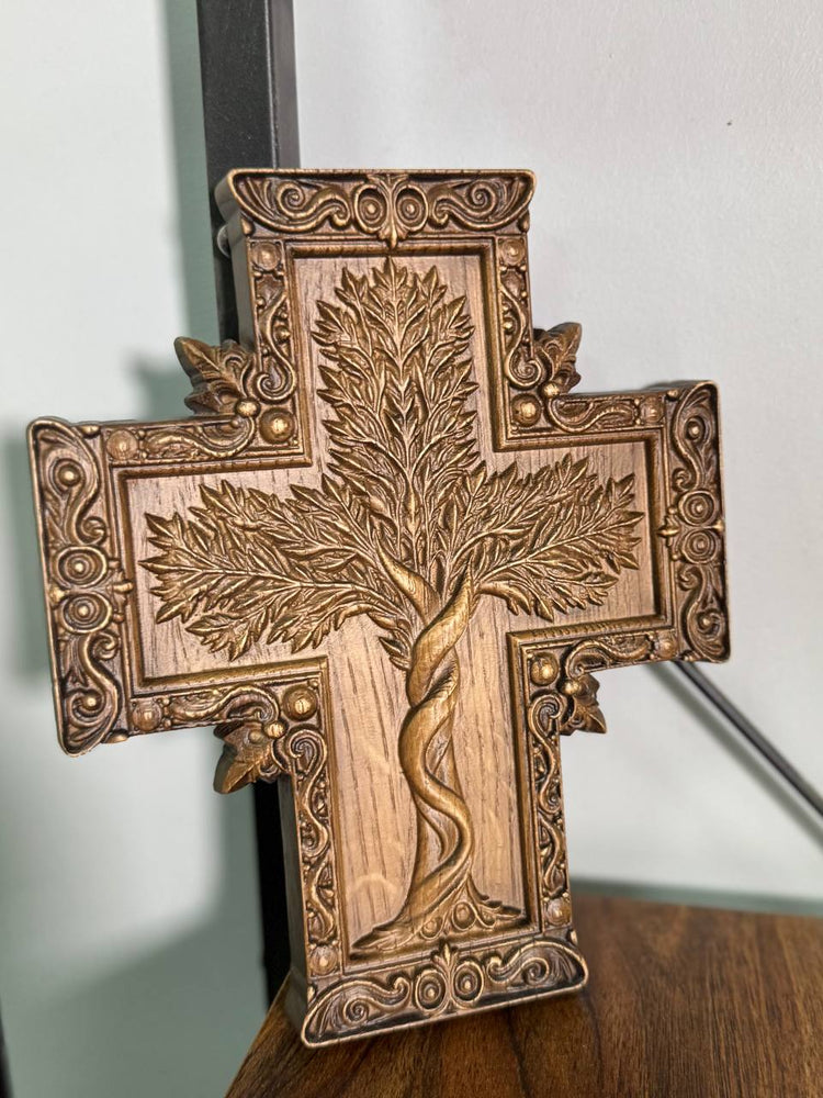 Tree of Life handmade cross - Kozak Work Shop