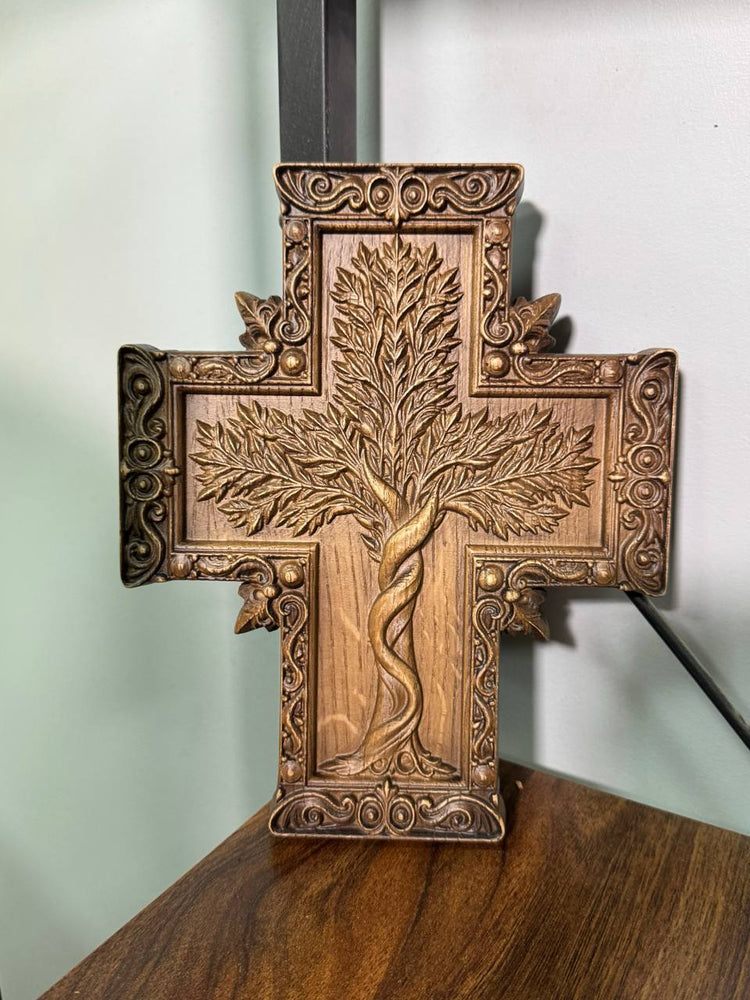Tree of Life handmade cross - Kozak Work Shop