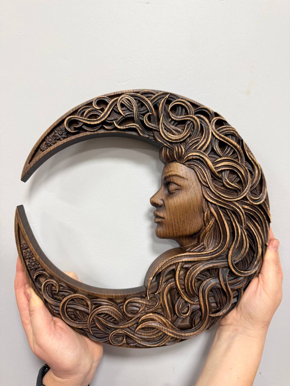 Crescent Moon with Woman Face - Kozak Work Shop