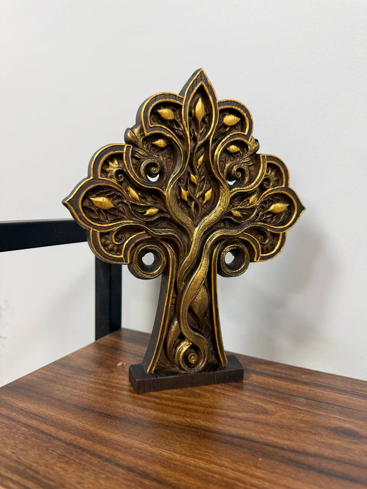 Wooden Cross Tree of Life - Kozak Work Shop