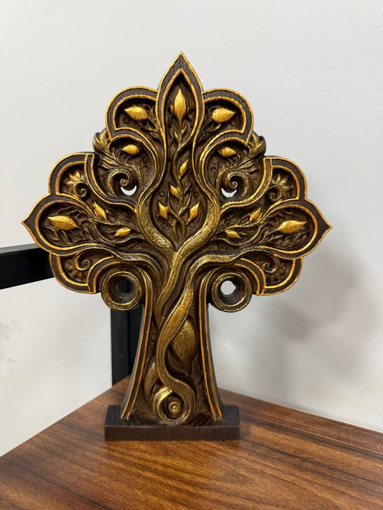 Wooden Cross Tree of Life