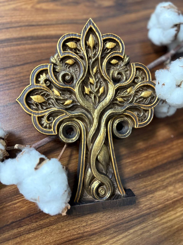 Wooden Cross Tree of Life - Kozak Work Shop