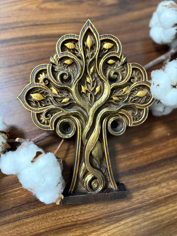 Wooden Cross Tree of Life - Kozak Work Shop