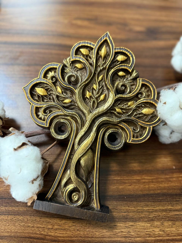 Wooden Cross Tree of Life - Kozak Work Shop