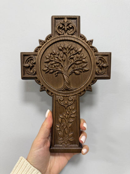 Tree of Life Personalized Cross - Kozak Work Shop