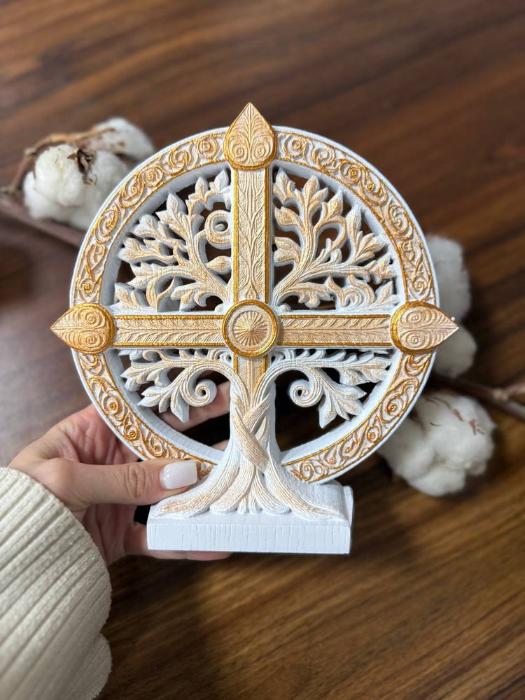 Personalized Tree of Life Cross - Kozak Work Shop