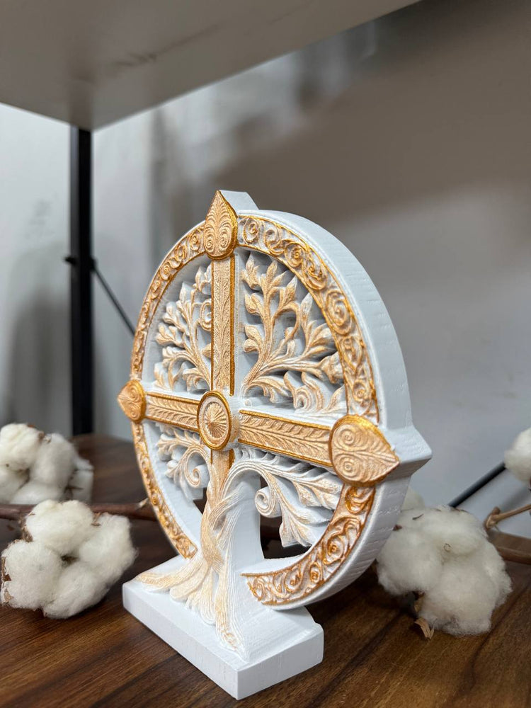 Personalized Tree of Life Cross - Kozak Work Shop