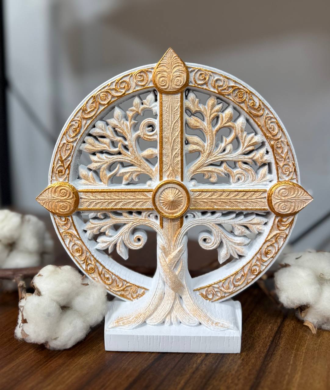 Personalized Tree of Life Cross - Kozak Work Shop