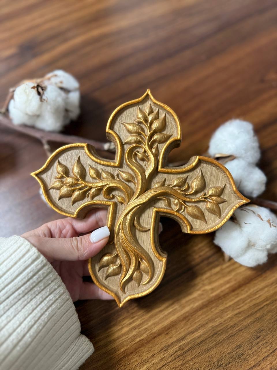 Tree of Life Wooden Cross - Kozak Work Shop