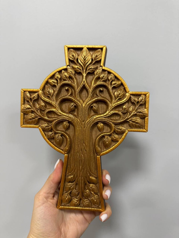 Handmade Tree of Life Cross - Kozak Work Shop