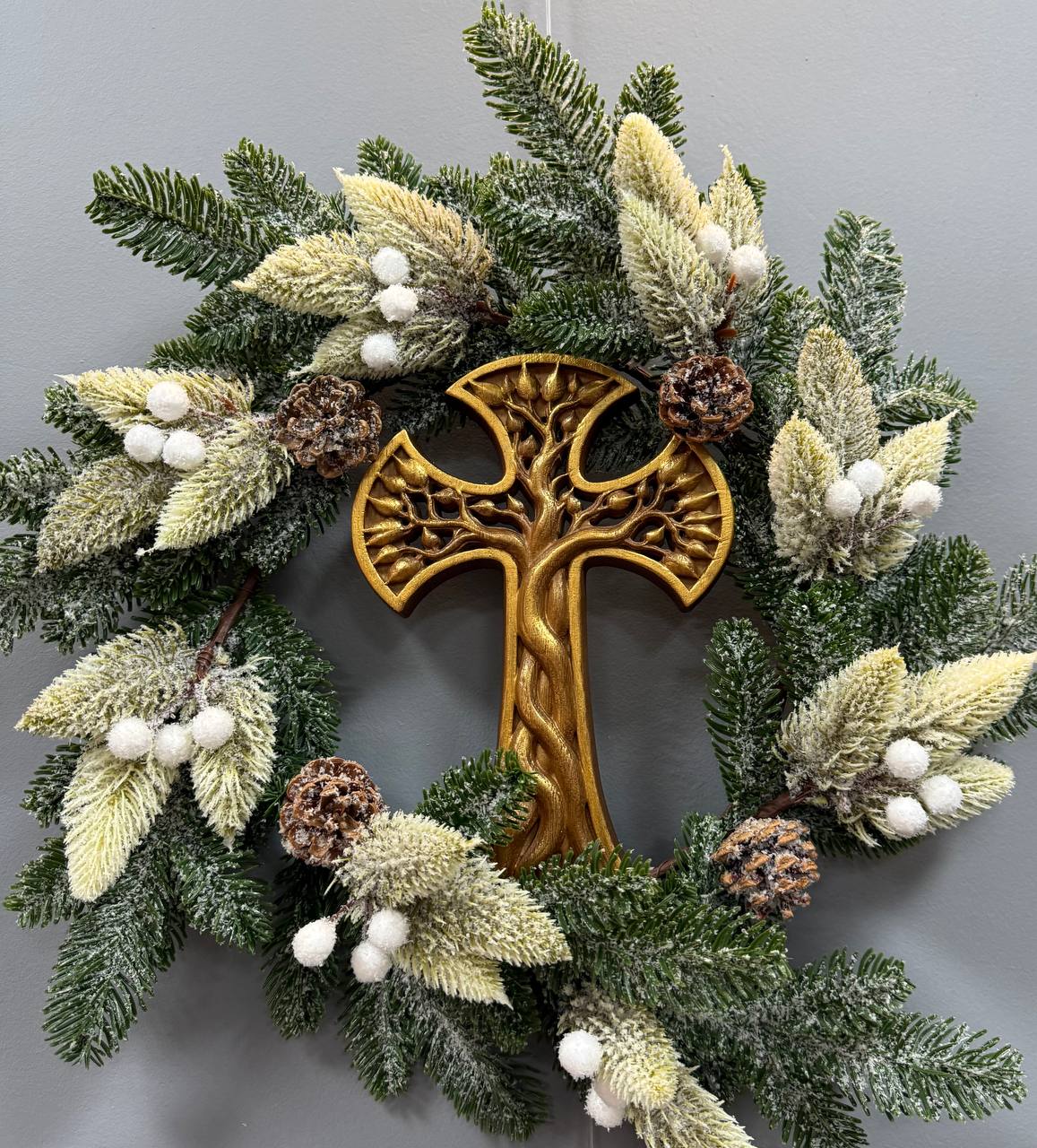 Wall Decor with Tree of Life  Cross - Kozak Work Shop