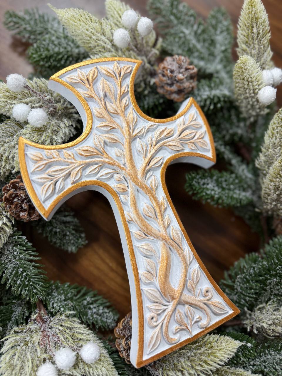 Handcrafted Tree of Life Cross - Kozak Work Shop