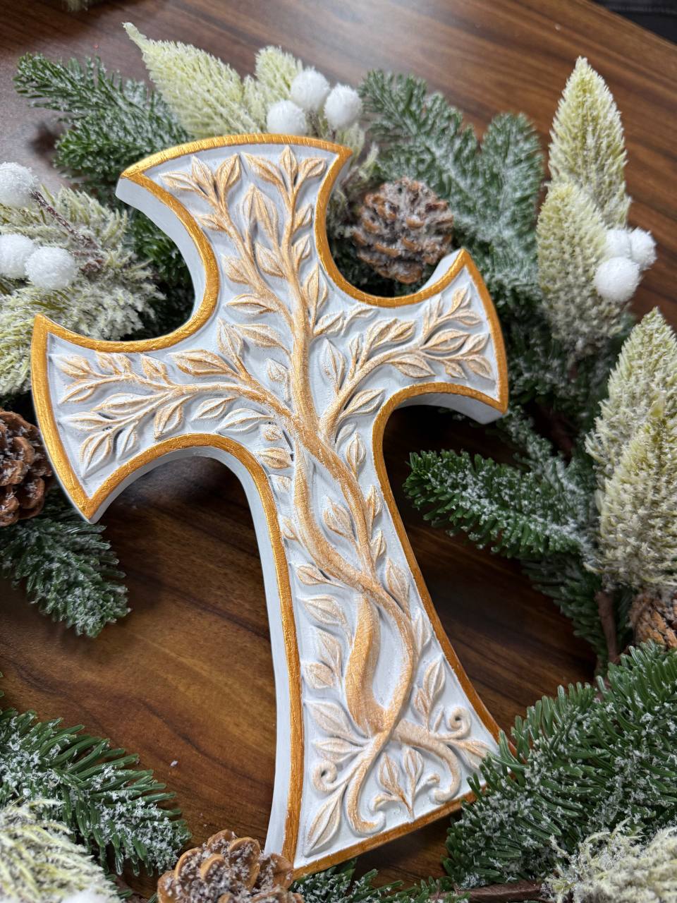 Handcrafted Tree of Life Cross - Kozak Work Shop