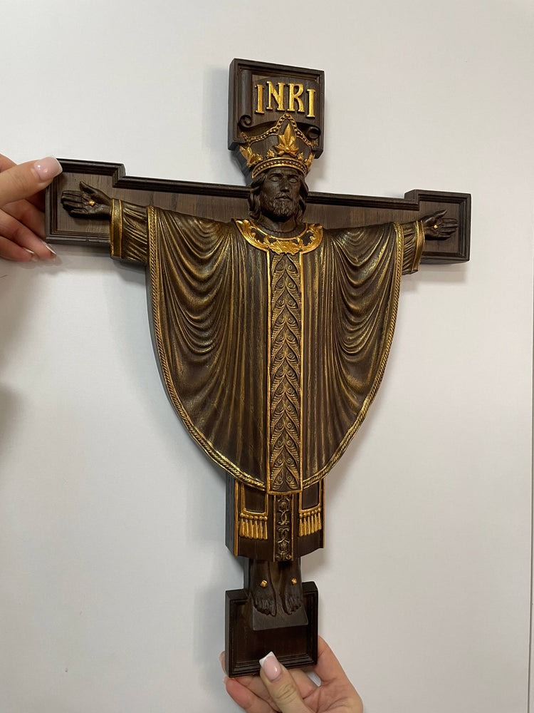 Jesus Rex  Wooden Wall art plaque - Kozak Work Shop