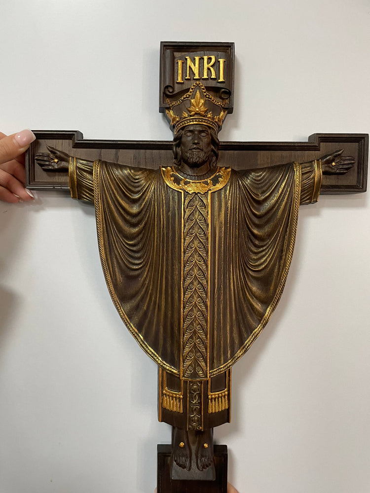 Jesus Rex  Wooden Wall art plaque - Kozak Work Shop