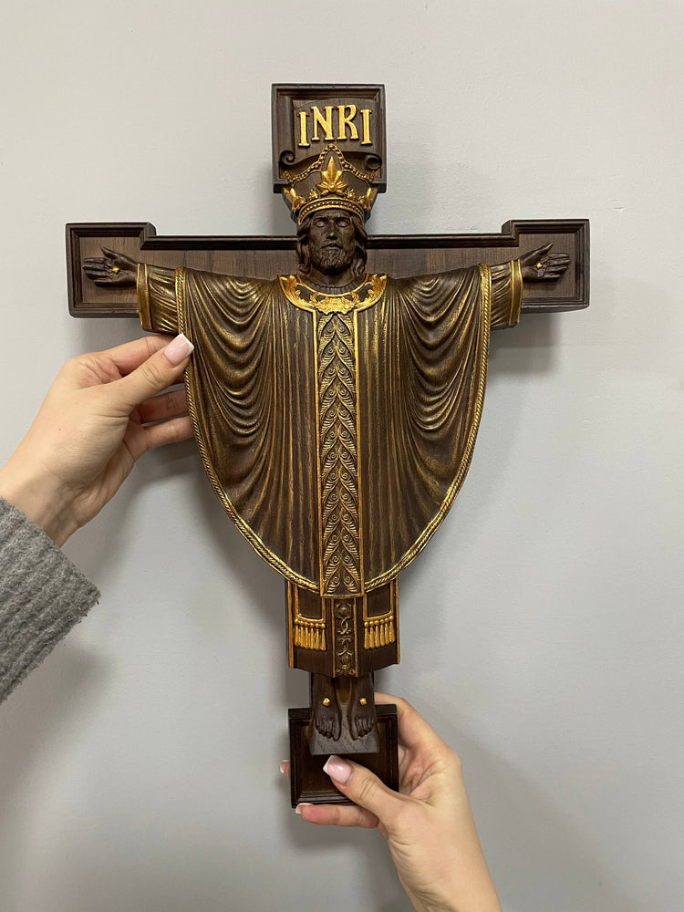 Jesus Rex  Wooden Wall art plaque - Kozak Work Shop