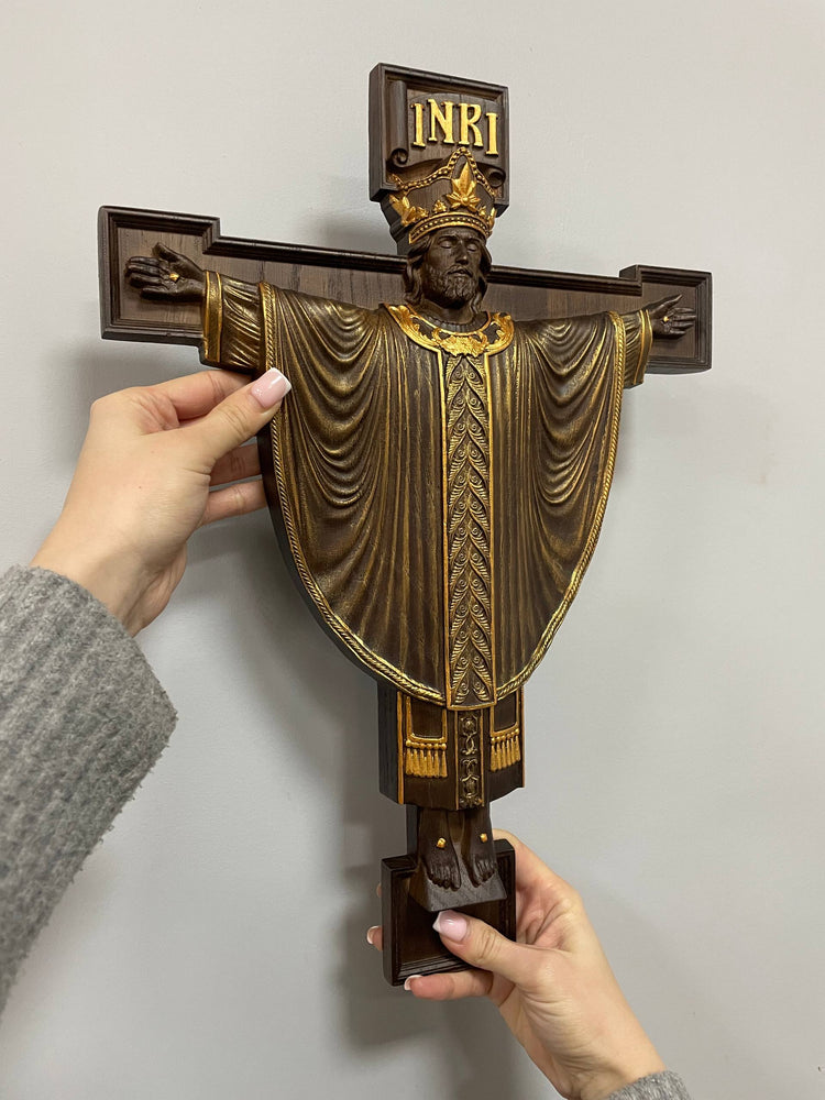 Jesus Rex  Wooden Wall art plaque - Kozak Work Shop