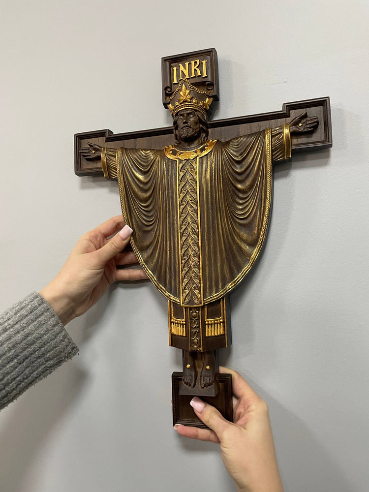 Jesus Rex  Wooden Wall art plaque - Kozak Work Shop