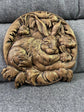 Rabbit Wooden Carved Plaque - Kozak Work Shop