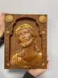 Jesus Christ Wearing Crown of Thorns Wooden Image Classical - Kozak Work Shop