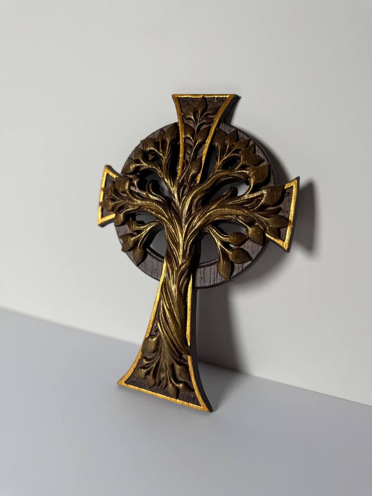 Christian Cross with Tree of Life - Kozak Work Shop