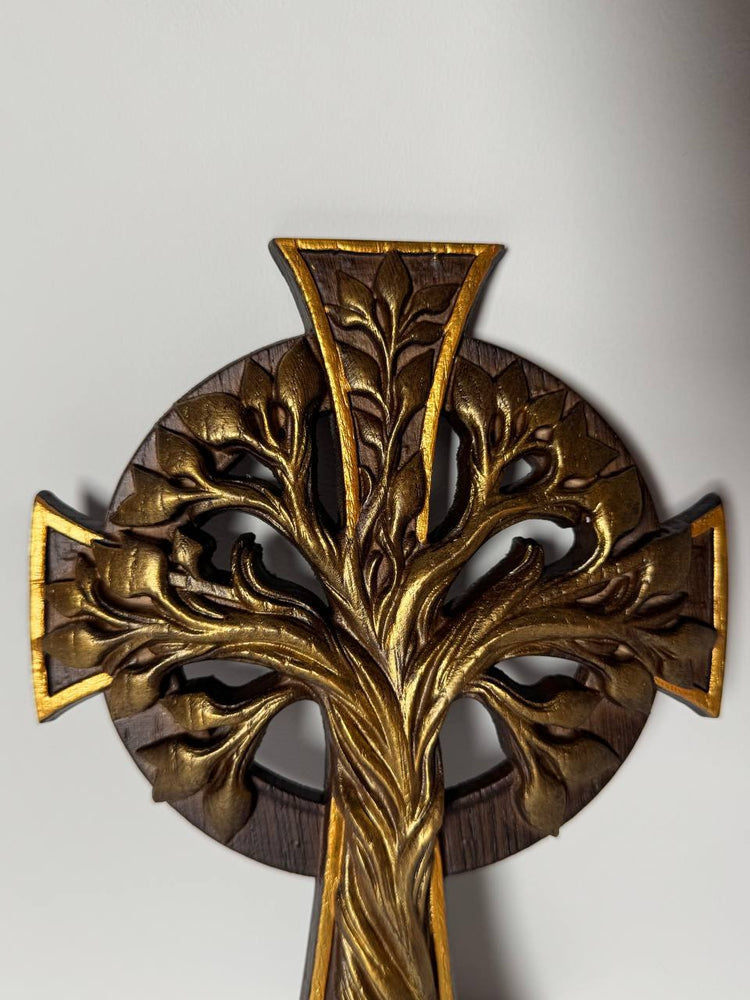 Christian Cross with Tree of Life - Kozak Work Shop