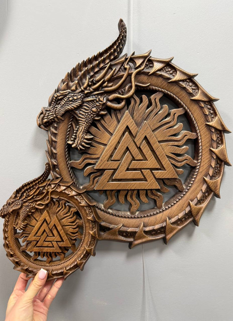 Ouroboros with Valknut - Kozak Work Shop
