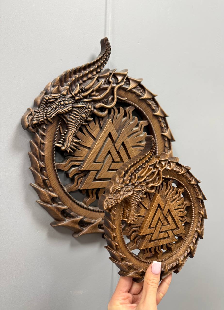 Ouroboros with Valknut - Kozak Work Shop