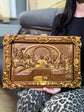 The Last Supper Wooden Sculpture with Ornated Frame
