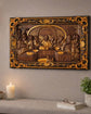 The Last Supper Wooden Sculpture with Ornated Frame