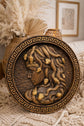 Medusa head Trinacria medallion