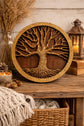 Tree of life Wooden Bas Relief